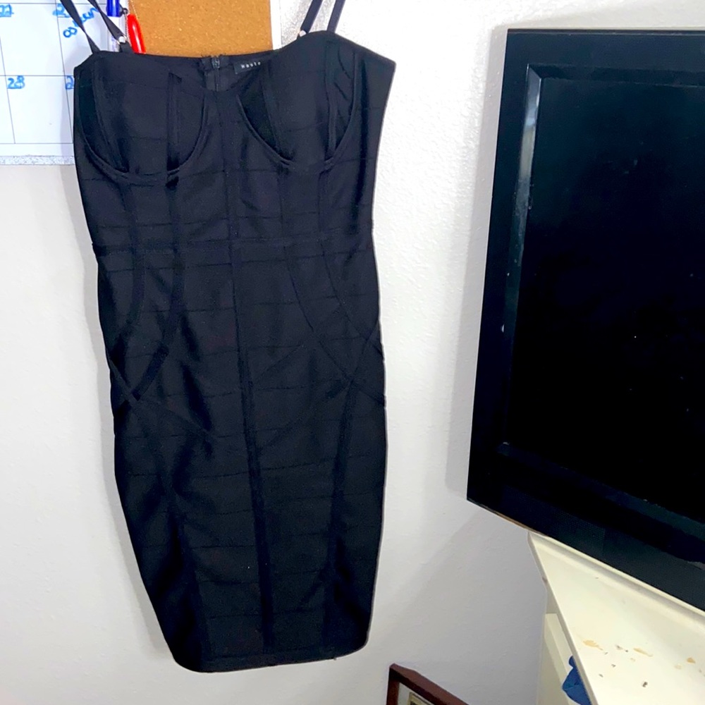 All black short dress!
